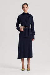 Dresses | Women Scanlan Theodore CRAVAT DRESS Navy