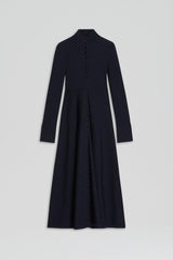 Dresses | Women Scanlan Theodore CREPE KNIT BUTTON POLO DRESS Navy