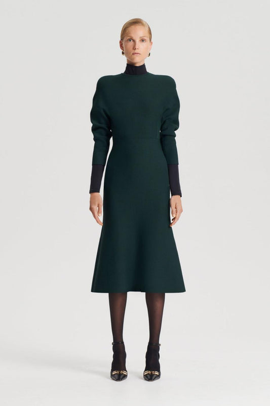 Dresses | Women Scanlan Theodore CREPE KNIT COCOON DRESS Dark.green
