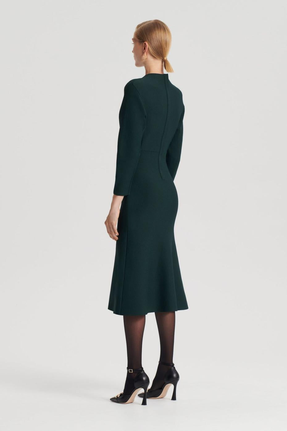 Dresses | Women Scanlan Theodore CREPE KNIT COCOON DRESS Dark.green