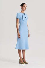 Dresses | Women Scanlan Theodore CREPE KNIT CRAVAT DRESS Riviera