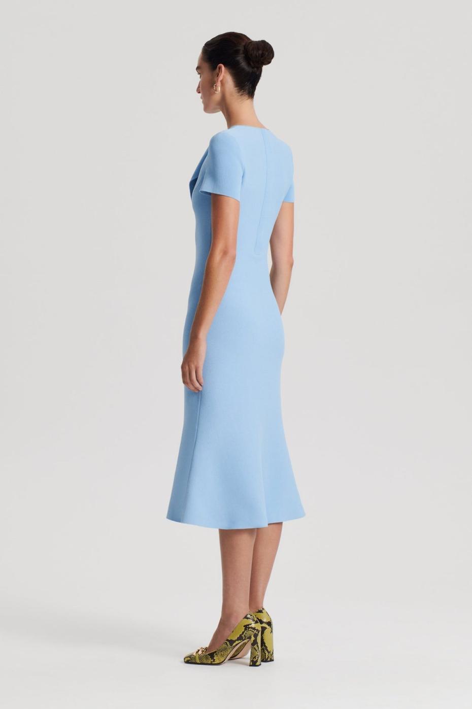 Dresses | Women Scanlan Theodore CREPE KNIT CRAVAT DRESS Riviera