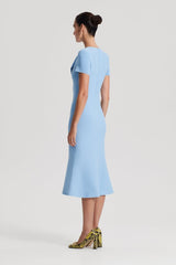 Dresses | Women Scanlan Theodore CREPE KNIT CRAVAT DRESS Riviera