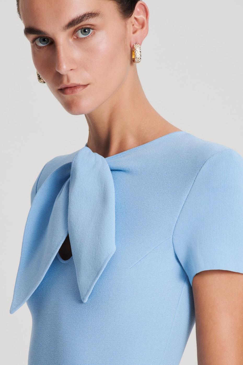 Dresses | Women Scanlan Theodore CREPE KNIT CRAVAT DRESS Riviera