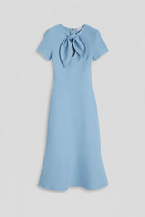 Dresses | Women Scanlan Theodore CREPE KNIT CRAVAT DRESS Riviera