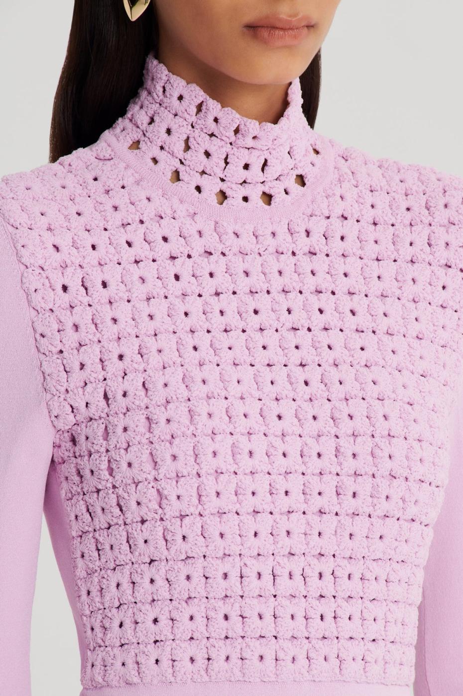 Dresses | Women Scanlan Theodore CREPE KNIT DAISY DRESS Mauve