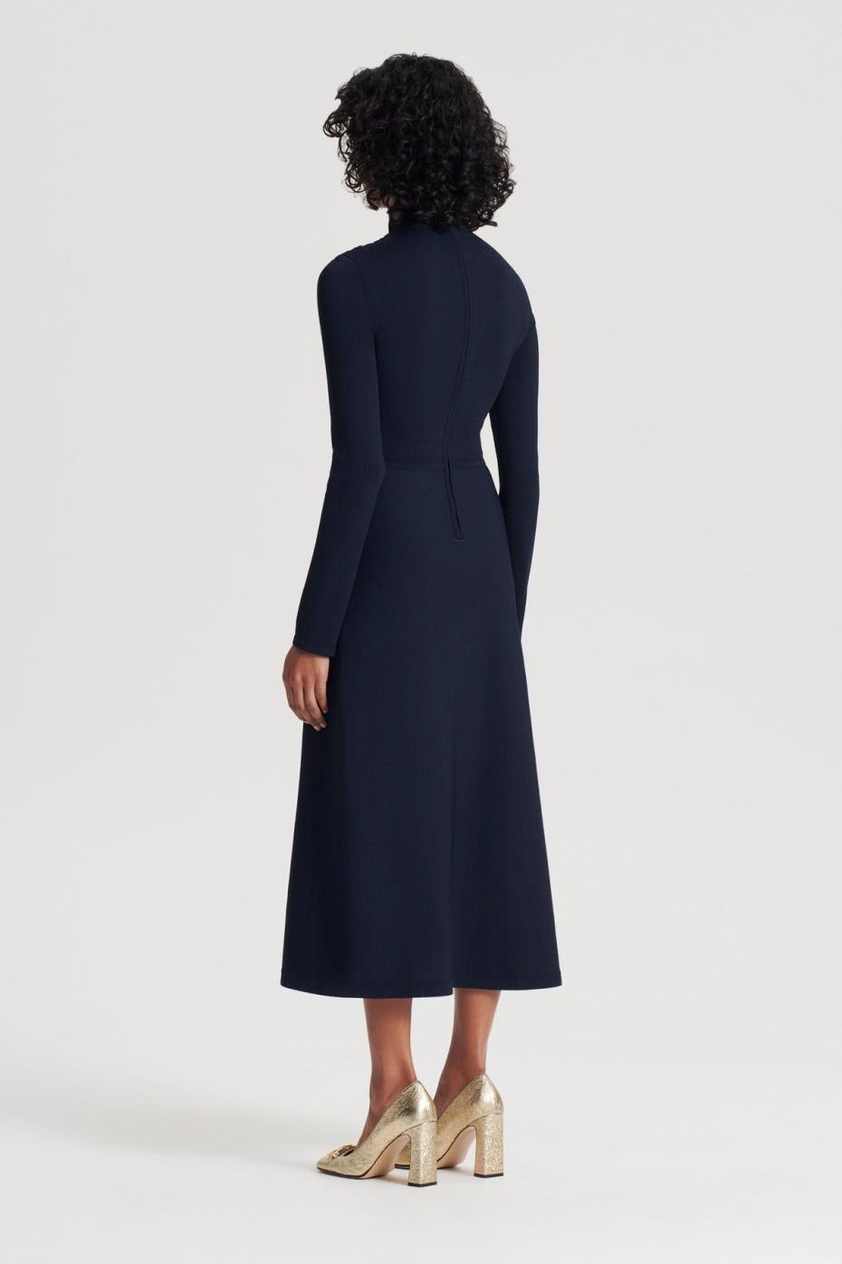 Dresses | Women Scanlan Theodore CREPE KNIT DAISY DRESS Navy