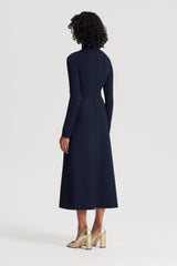 Dresses | Women Scanlan Theodore CREPE KNIT DAISY DRESS Navy