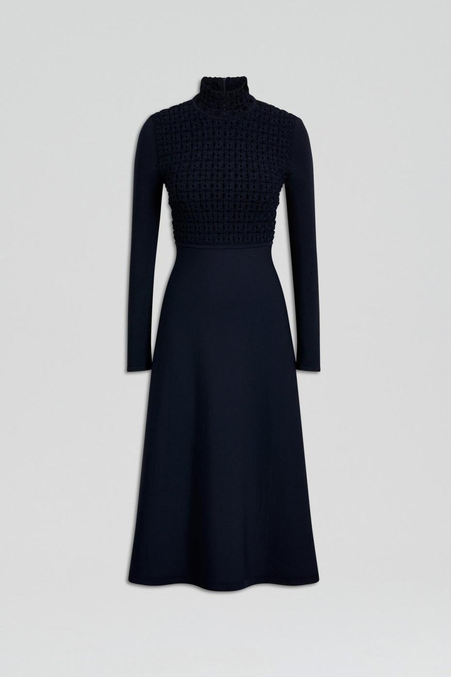 Dresses | Women Scanlan Theodore CREPE KNIT DAISY DRESS Navy