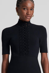 Dresses | Women Scanlan Theodore CREPE KNIT DAISY MINI DRESS Black