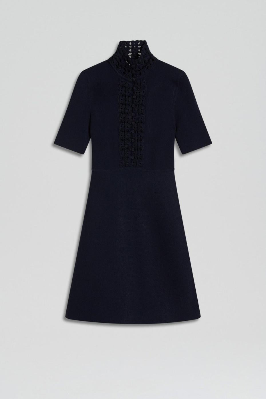 Dresses | Women Scanlan Theodore CREPE KNIT DAISY MINI DRESS Navy