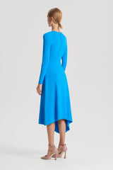 Dresses | Women Scanlan Theodore CREPE KNIT DRAPE GATHER DRESS Sapphire