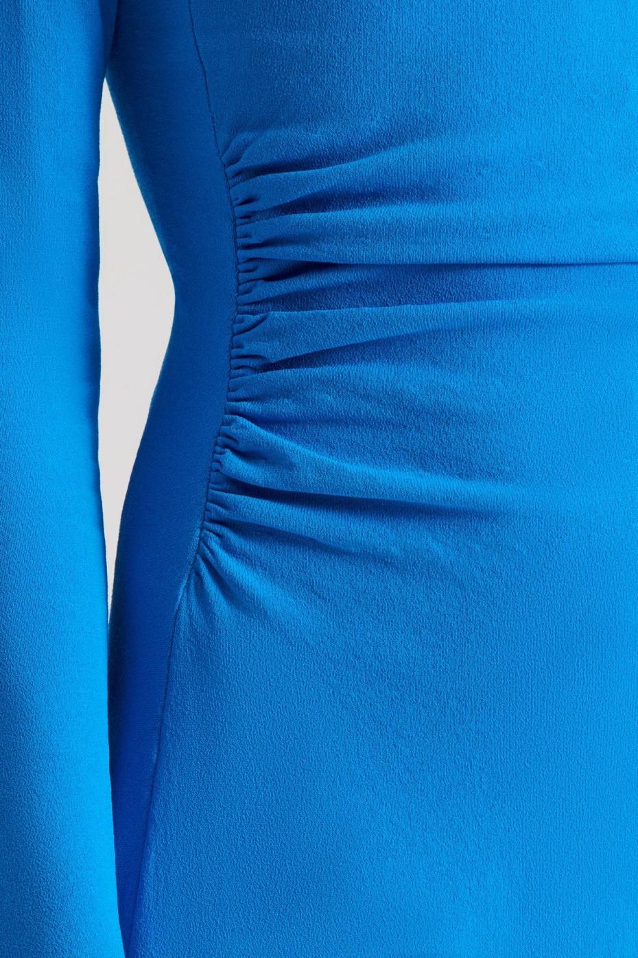 Dresses | Women Scanlan Theodore CREPE KNIT DRAPE GATHER DRESS Sapphire