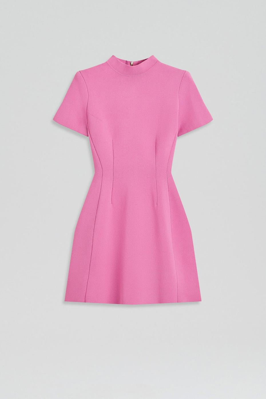 Dresses | Women Scanlan Theodore CREPE KNIT PEPLUM DRESS Peony