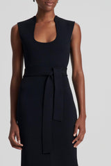 Dresses | Women Scanlan Theodore CREPE KNIT SCOOP NECK DRESS Black