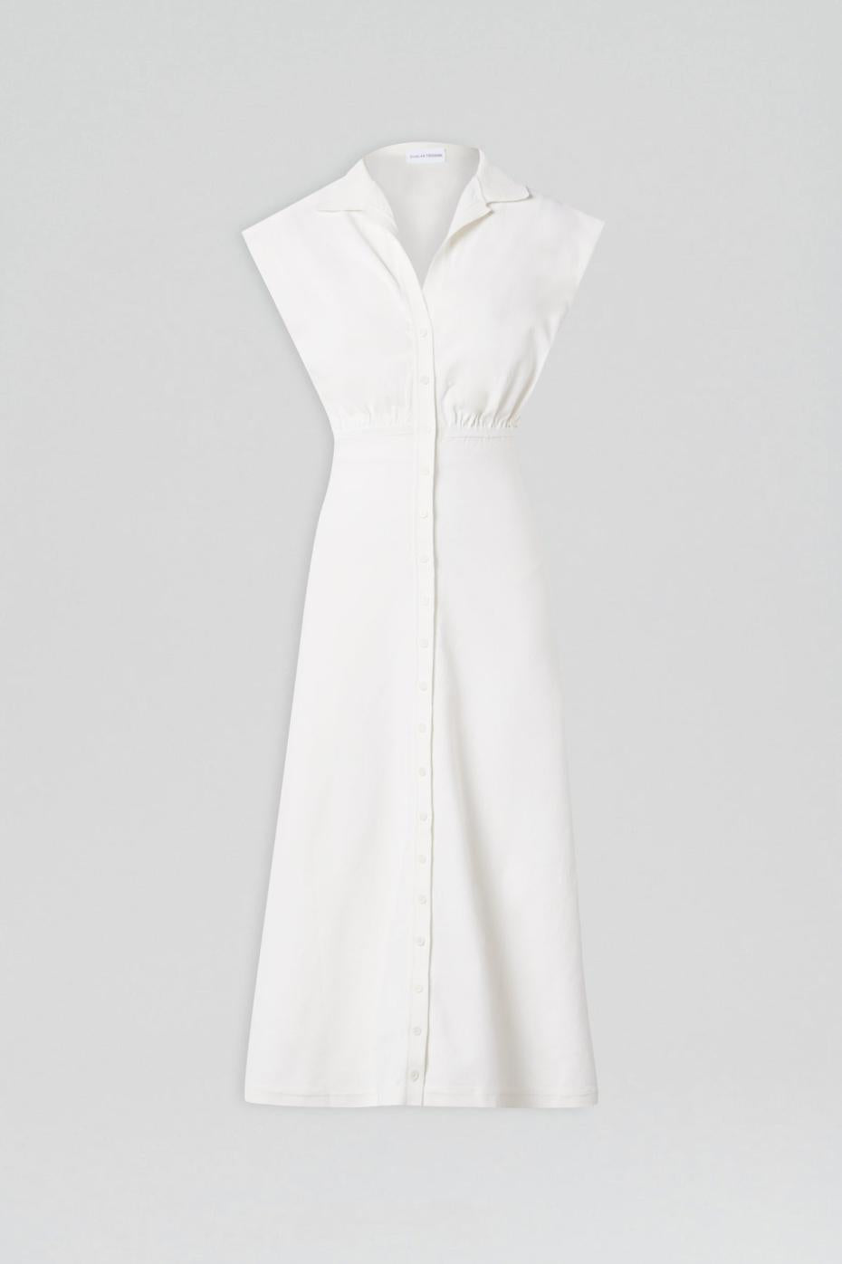 Dresses | Women Scanlan Theodore CREPE KNIT SHIRT DRESS Cream