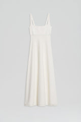 Dresses | Women Scanlan Theodore CREPE KNIT SQUARE NECK DRESS Cream