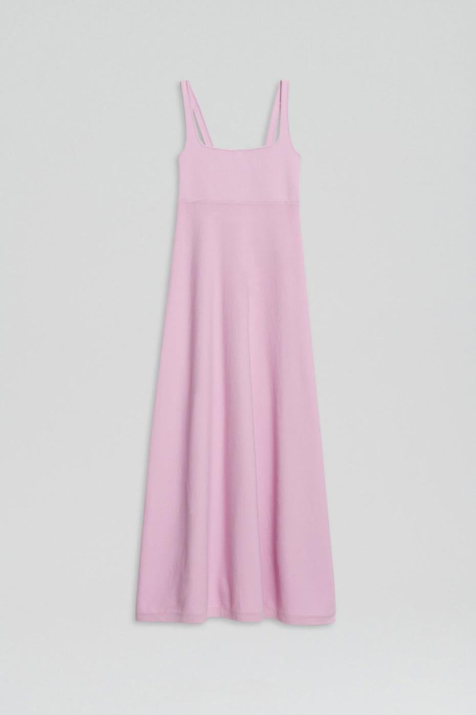 Dresses | Women Scanlan Theodore CREPE KNIT SQUARE NECK DRESS Mauve