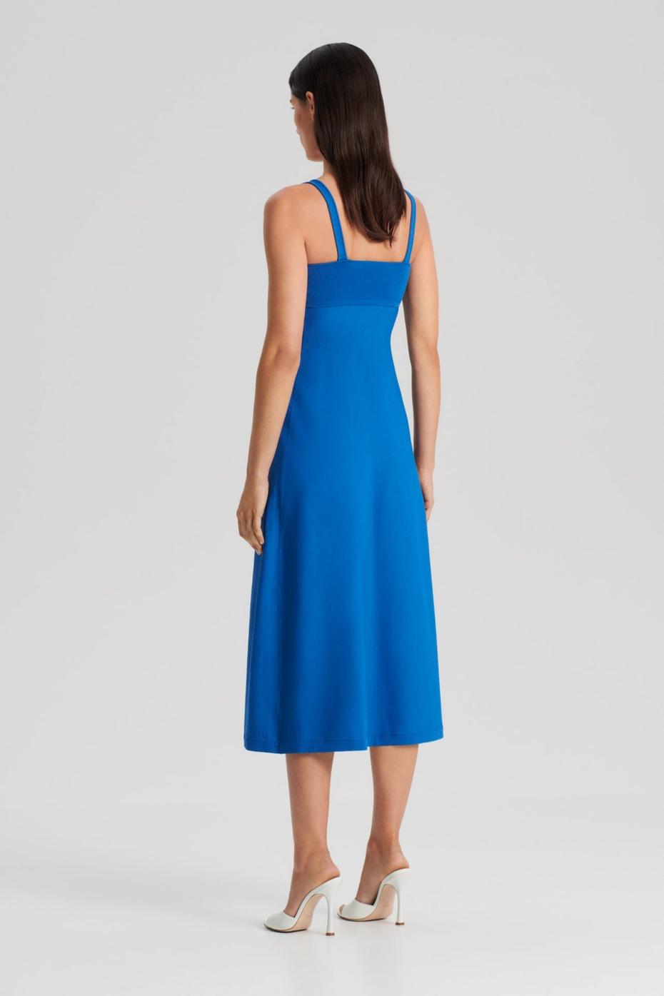 Dresses | Women Scanlan Theodore CREPE KNIT SQUARE NECK DRESS Prussian.blue