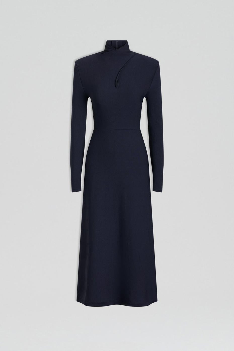 Dresses | Women Scanlan Theodore CREPE KNIT TURBAN TWIST DRESS Navy