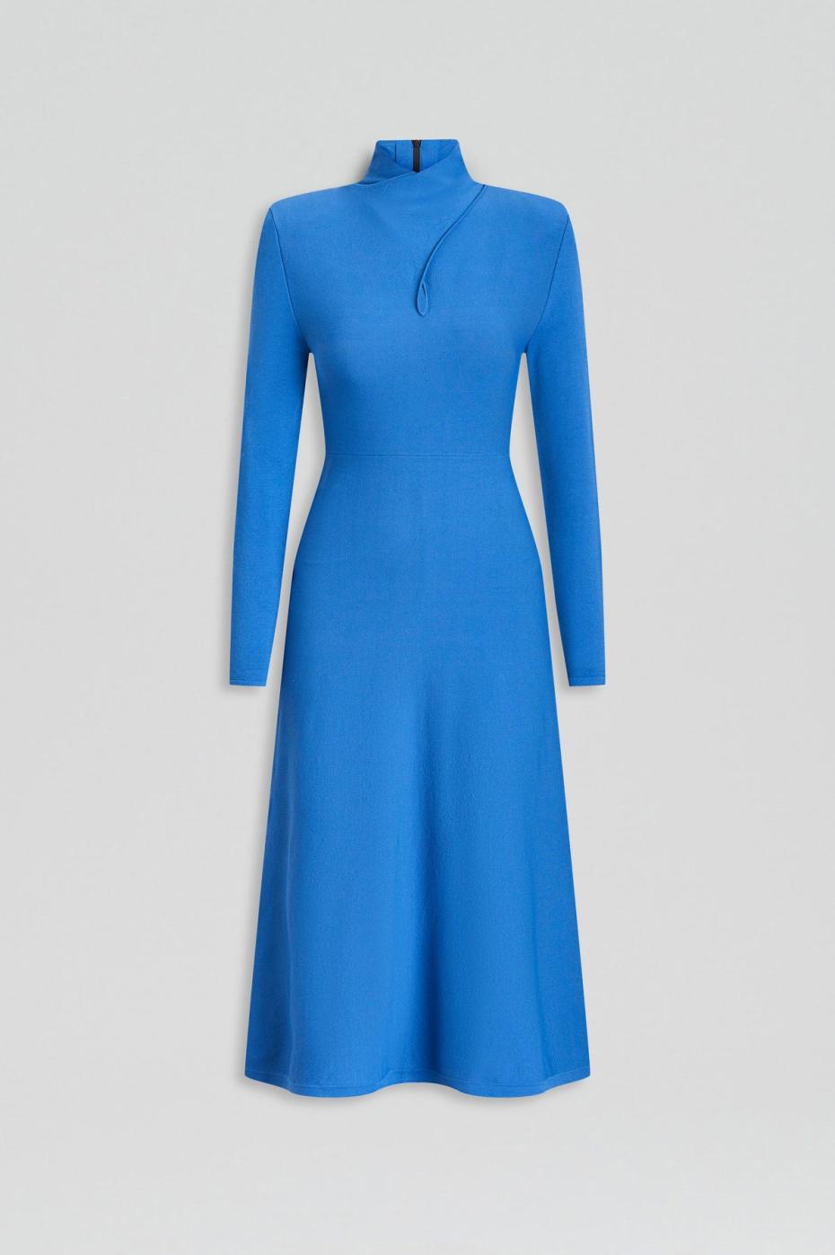 Dresses | Women Scanlan Theodore CREPE KNIT TURBAN TWIST DRESS Prussian.blue