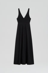 Dresses | Women Scanlan Theodore CREPE KNIT V NECK DRESS Black