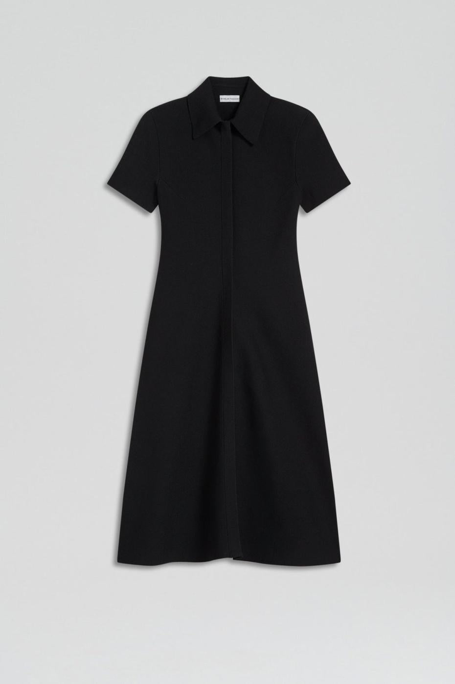 Dresses | Women Scanlan Theodore CREPE KNIT ZIP DRESS Black