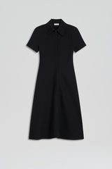 Dresses | Women Scanlan Theodore CREPE KNIT ZIP DRESS Black
