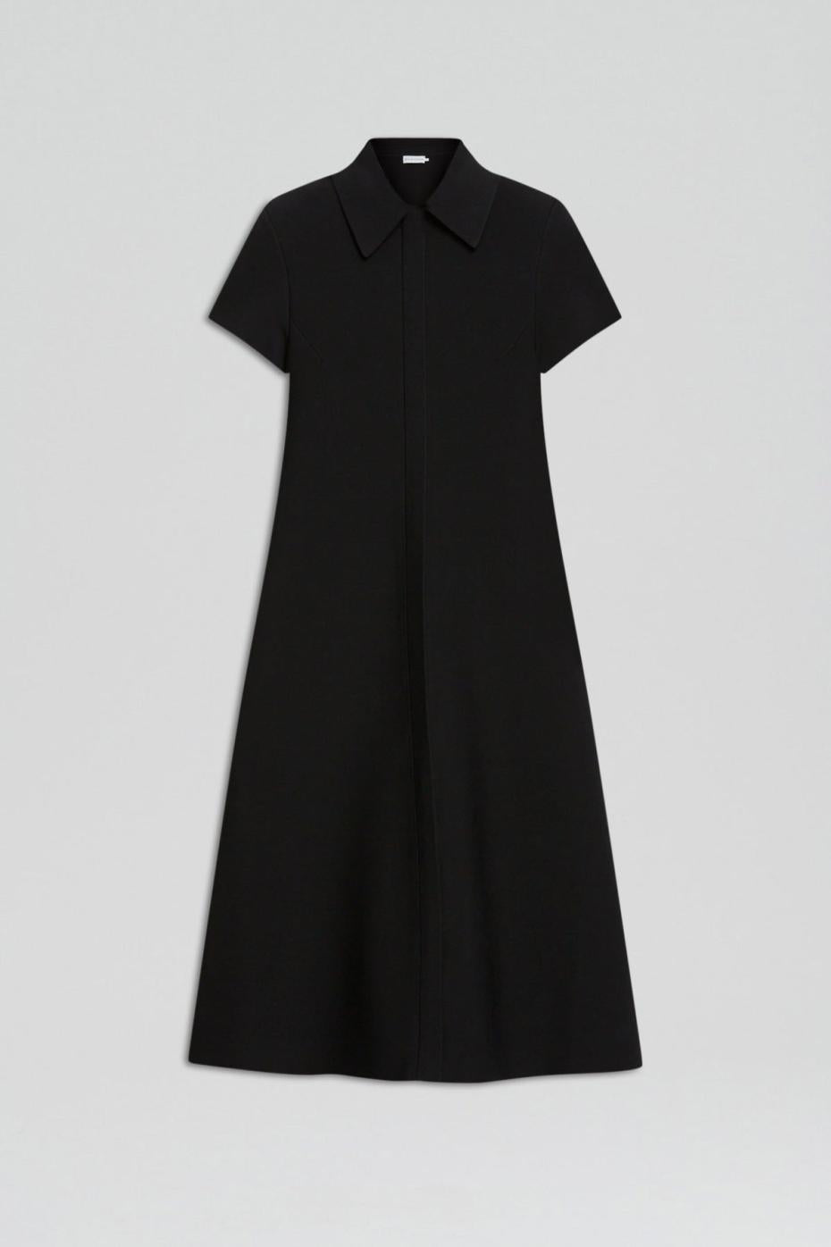 Dresses | Women Scanlan Theodore CREPE KNIT ZIP SHIRT DRESS Black
