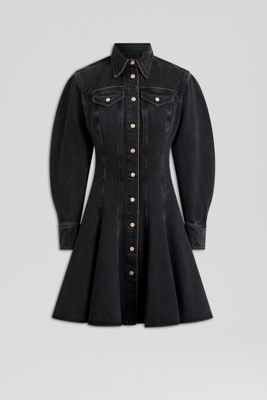 Dresses | Women Scanlan Theodore DENIM MINI DRESS Washed Black G