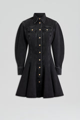 Dresses | Women Scanlan Theodore DENIM MINI DRESS Washed Black G