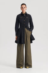 Dresses | Women Scanlan Theodore DENIM MINI DRESS Washed Black G