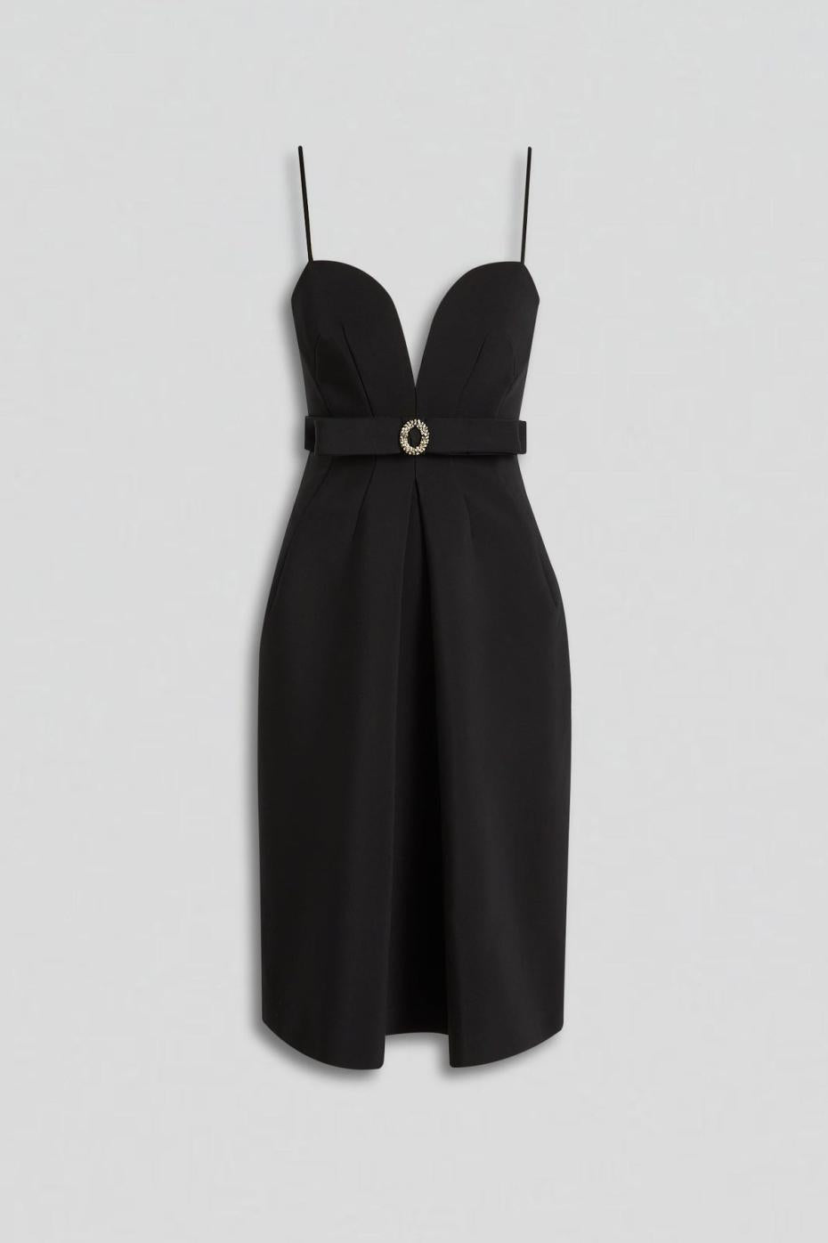 Dresses | Women Scanlan Theodore DIAMANTE TRIM DRESS Black