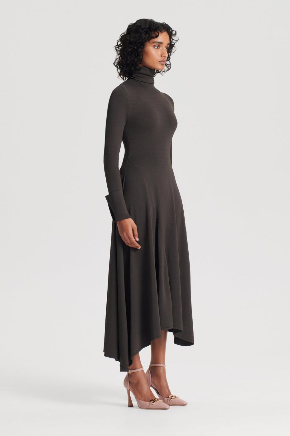 Dresses | Women Scanlan Theodore DRAPE HEM DRESS Jungle