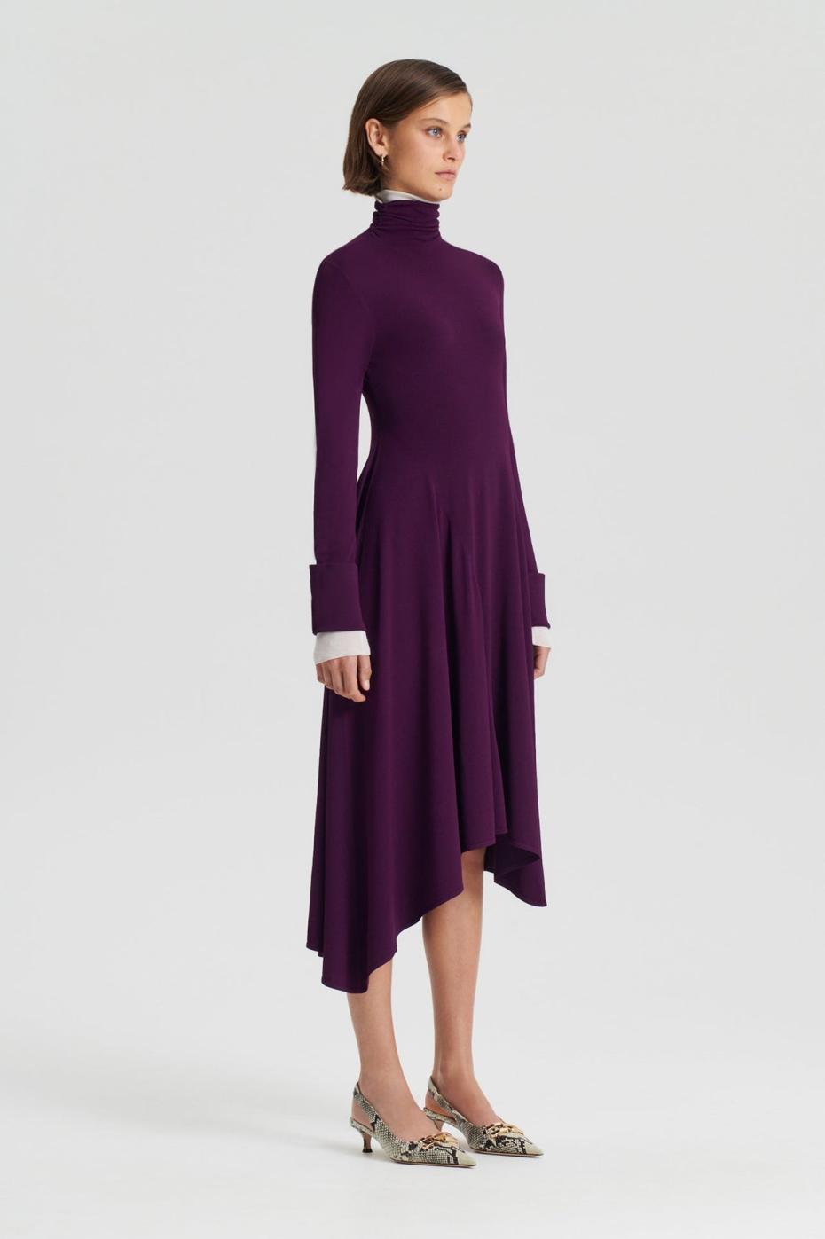 Dresses | Women Scanlan Theodore DRAPE HEM DRESS Mulberry