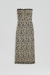 Dresses | Women Scanlan Theodore EMBROIDERED FLORAL DRESS Black.cream