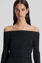 Dresses | Women Scanlan Theodore FRENCH BROCADE DRESS Black