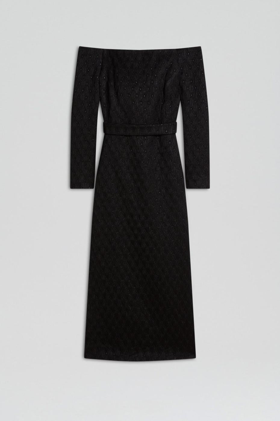 Dresses | Women Scanlan Theodore FRENCH BROCADE DRESS Black