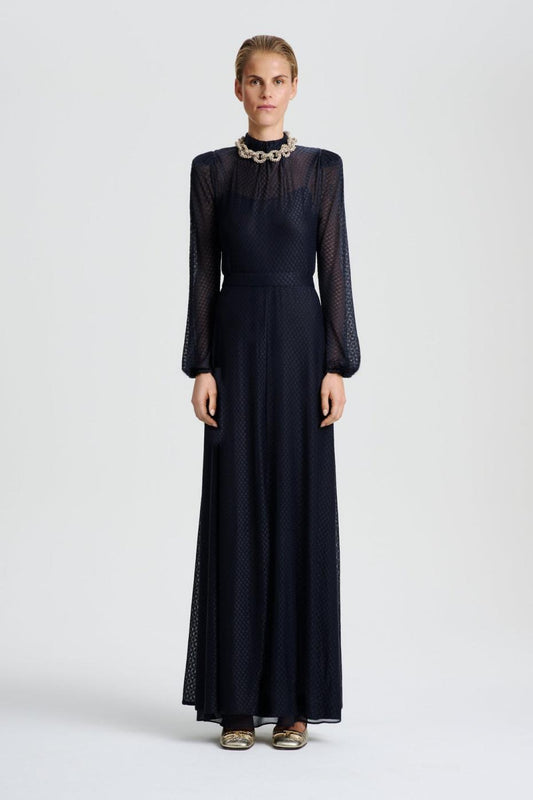 Dresses | Women Scanlan Theodore FRENCH LACE DRESS Navy
