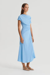 Dresses | Women Scanlan Theodore GATHERED DRAPE DRESS Sky