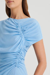 Dresses | Women Scanlan Theodore GATHERED DRAPE DRESS Sky
