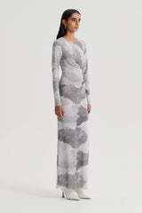 Dresses | Women Scanlan Theodore MESH CLOUD PRINT DRESS Grey