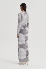 Dresses | Women Scanlan Theodore MESH CLOUD PRINT DRESS Grey