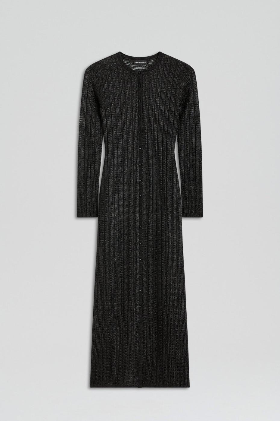 Dresses | Women Scanlan Theodore METALLIC KNIT CARDIGAN Black