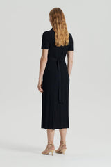 Dresses | Women Scanlan Theodore PLEATED RIB PLACKET DRESS Black