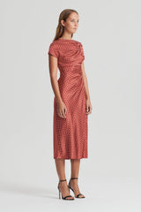 Dresses | Women Scanlan Theodore SATIN SPOT PRINT DRESS Amber