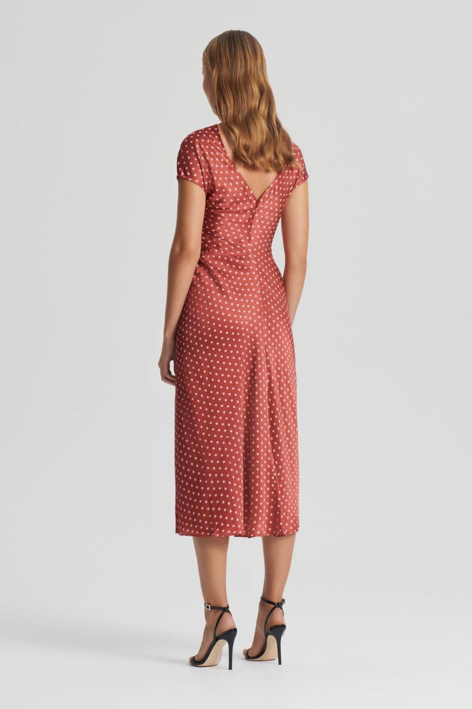 Dresses | Women Scanlan Theodore SATIN SPOT PRINT DRESS Amber