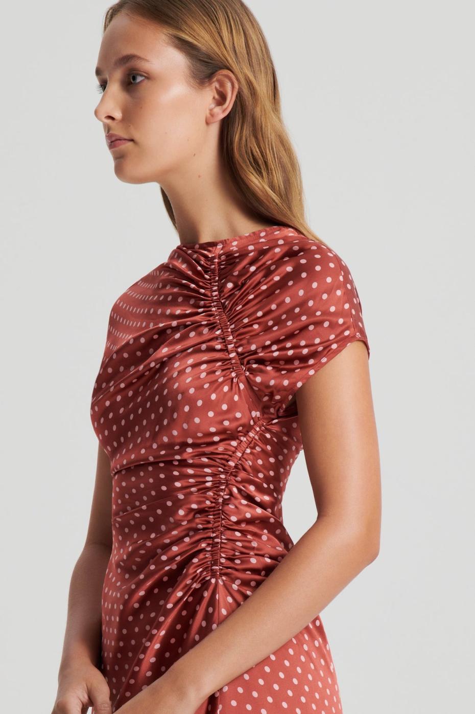 Dresses | Women Scanlan Theodore SATIN SPOT PRINT DRESS Amber