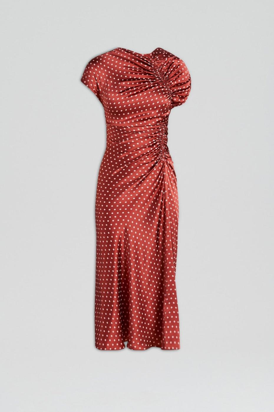 Dresses | Women Scanlan Theodore SATIN SPOT PRINT DRESS Amber