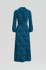 Dresses | Women Scanlan Theodore SILK BOTANICAL DRESS Navy